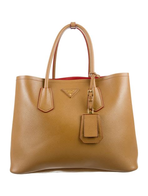 prada double cuir|prada leather bag.